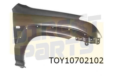 Toyota Land Cruiser 120 voorscherm Rechts (bij spatbordverbr, -, Verzenden, -, Nieuw