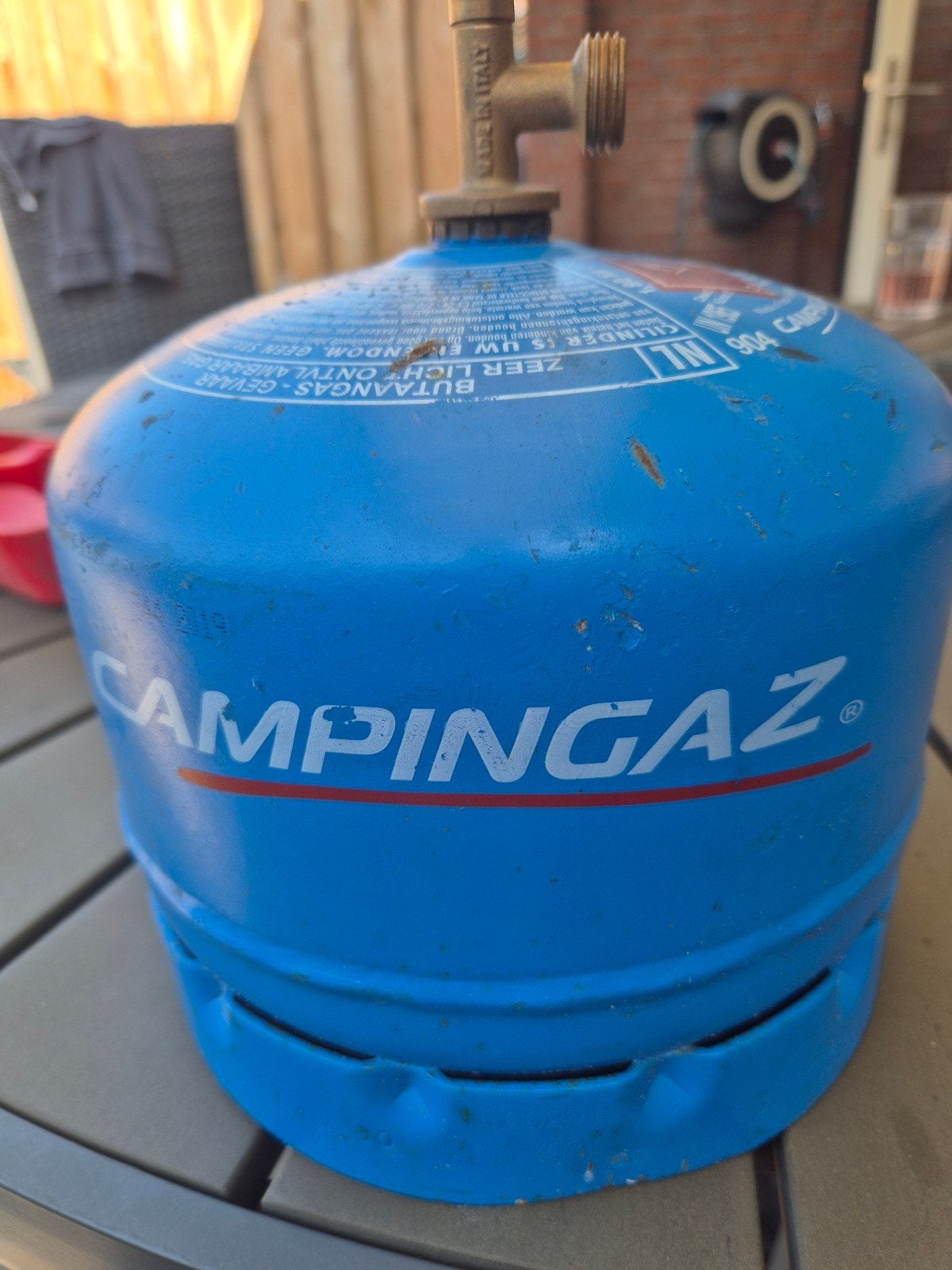 Lege Campingaz 904 gasfles (1.8 kg), Ophalen, Gebruikt