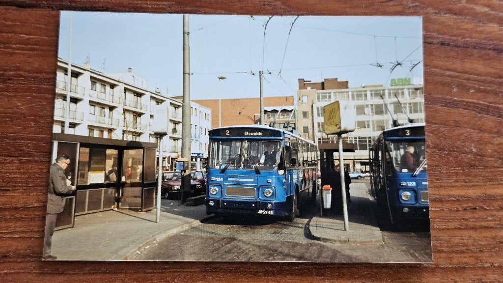 Foto BUS GVA Arnhem 124 Trolleybus, Verzenden, Gebruikt, Bus of Metro, Overige typen