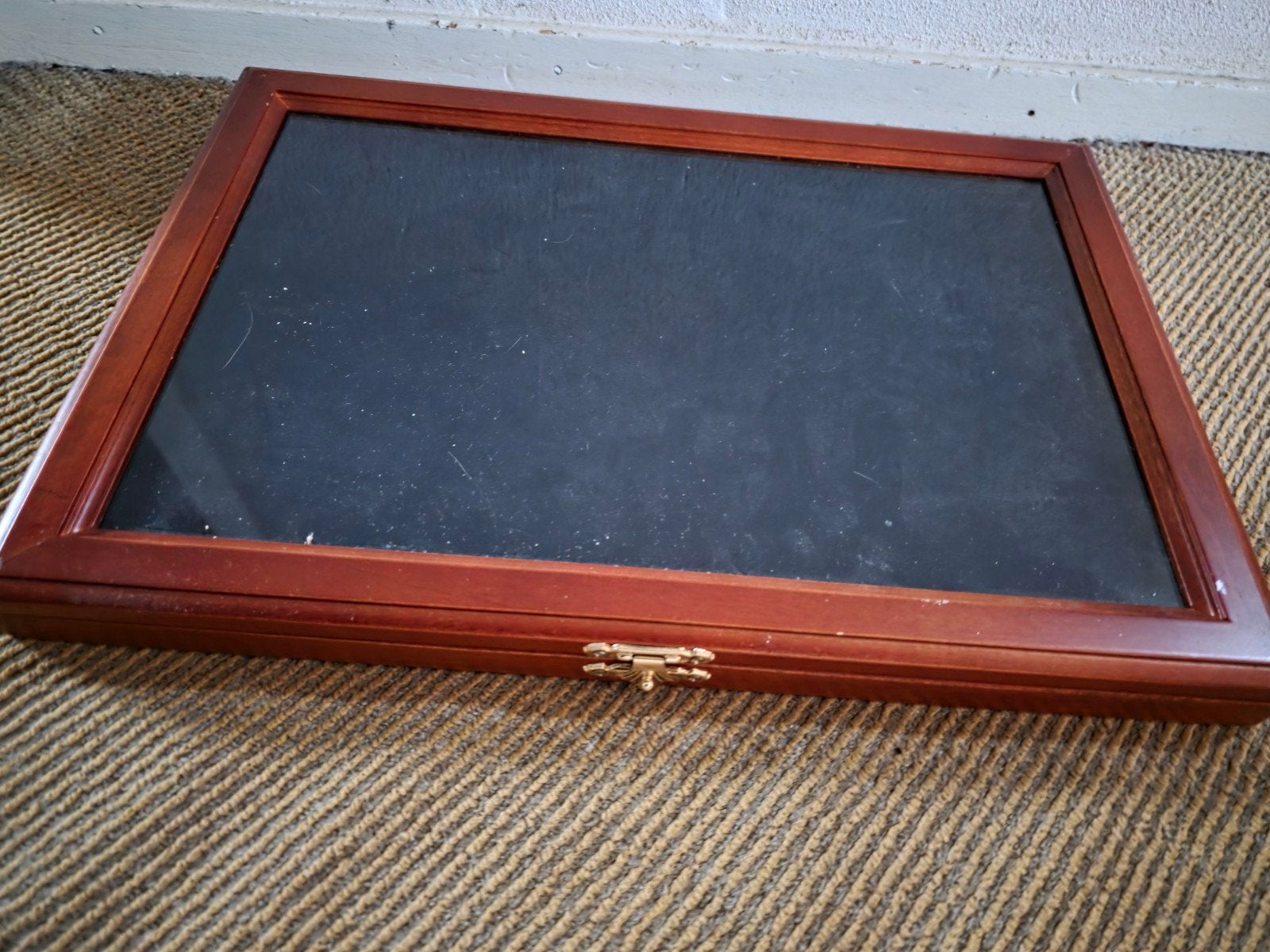 Luxe houten kist voor Efteling pins met fluwelen inlegvel, Ophalen of Verzenden, Nieuw