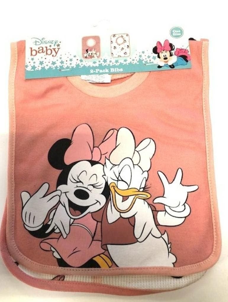 2 Minnie Mouse Slabbetjes - Disney Daisy Duck, Overige typen, Nieuw, Ophalen of Verzenden, Nvt