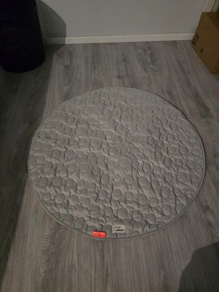 Done by Deer rond speelmatje - Grijs, Kinderen en Baby's, Speelgoed | Babyspeelgoed, Ophalen of Verzenden, Gebruikt, Speelkleed