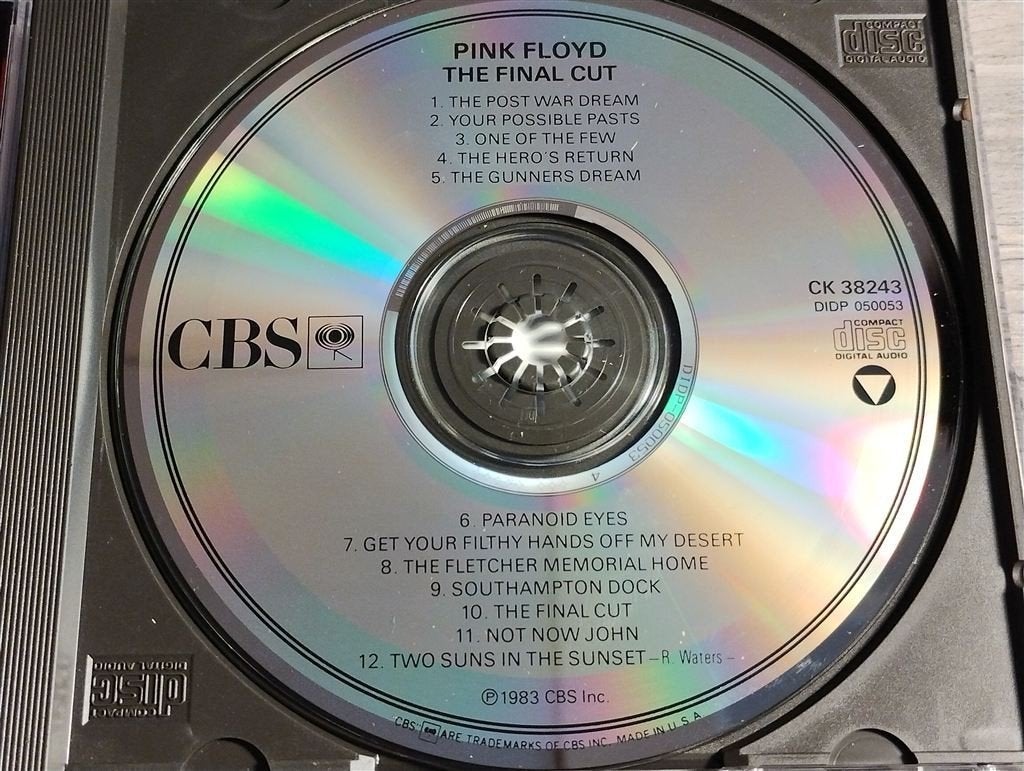 Pink Floyd - The Final Cut [USA], Ophalen of Verzenden, Zo goed als nieuw, Poprock