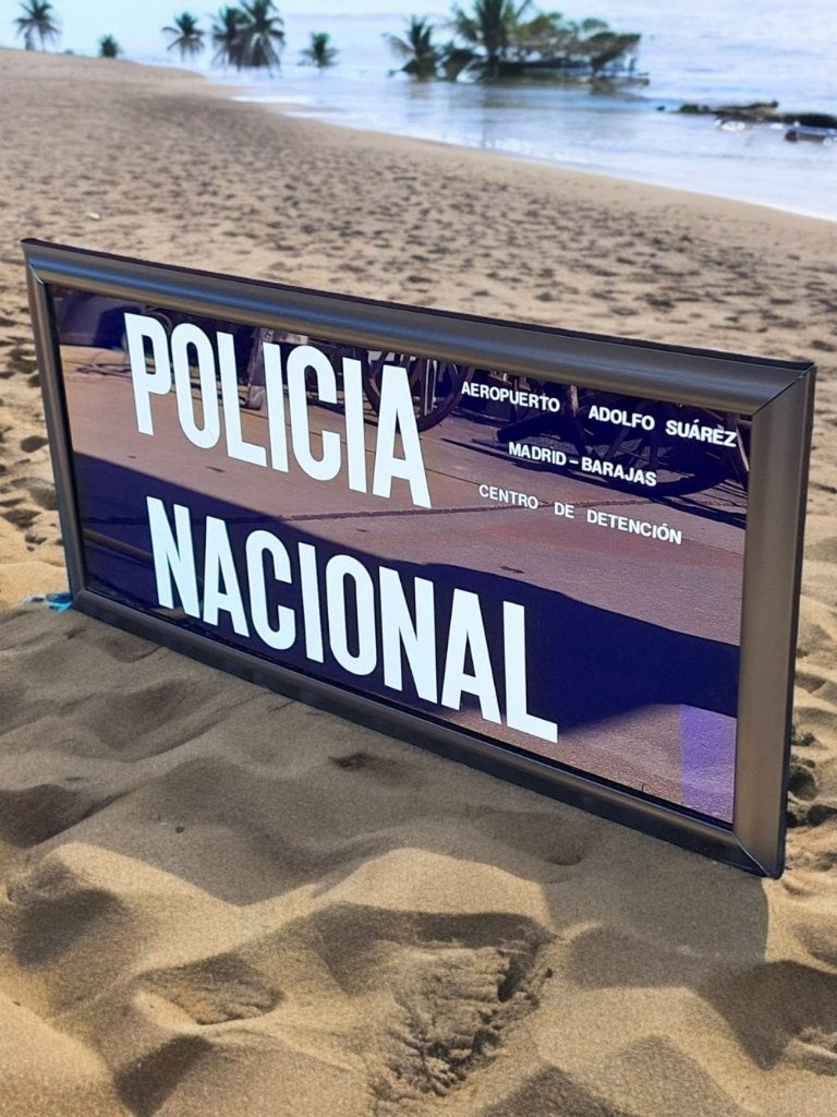 Tof bord voor de mancave, kidsroom, enz. Policia Nacional🚨, Reclamebord, Gebruikt, ., Ophalen of Verzenden