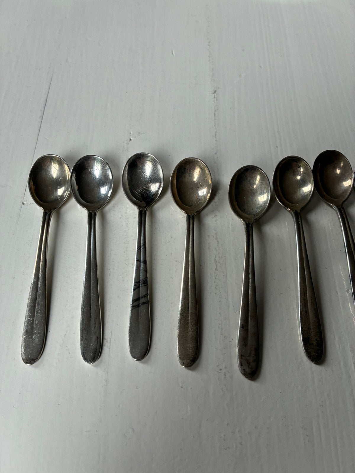 Lepeltjes klein zilver Gerritsen van Kempen vintage 12 st, Antiek en Kunst, Ophalen of Verzenden