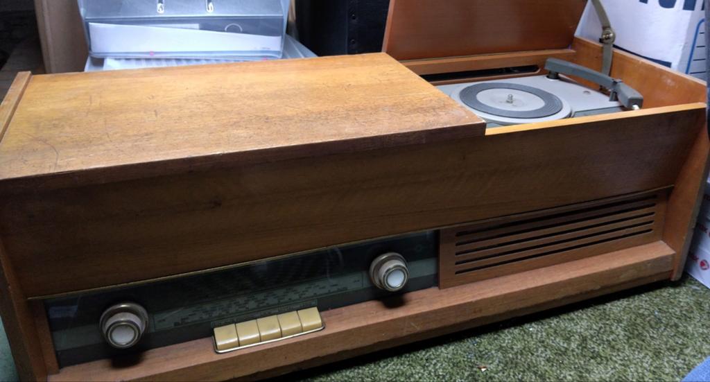 Vintage Radio / Platenspeler Set - Werking Onbekend, Ophalen, Platenspeler, Overige merken