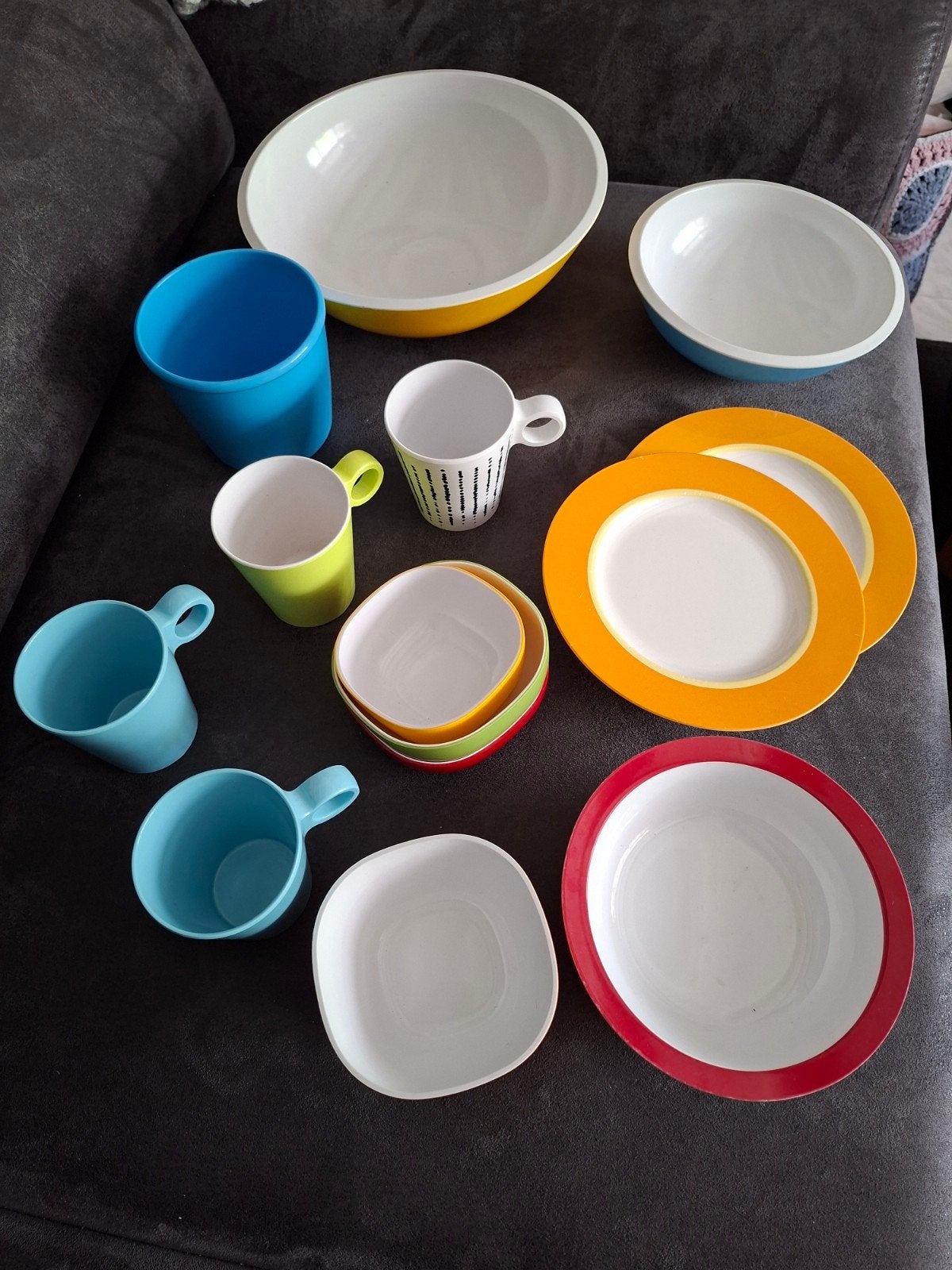 14 delen Mepal Rösti servies bont, Ophalen of Verzenden, Gebruikt