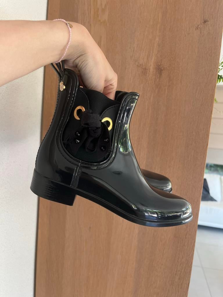 Zwarte enkellaarsjes / regenlaarzen van Lemon Jelly maat 38, Kleding | Dames, Schoenen, Zwart, Ophalen of Verzenden, Regenlaarzen