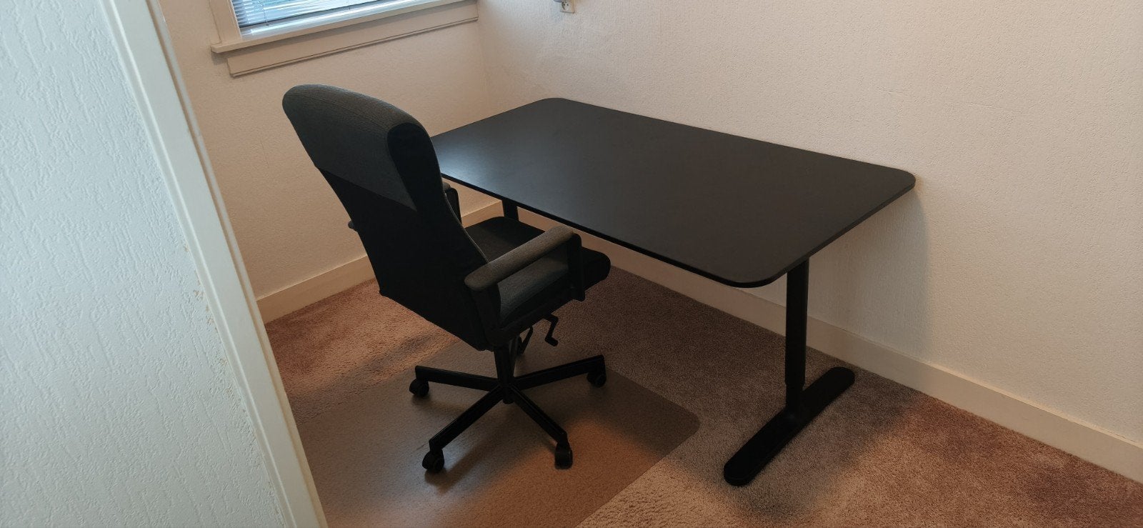 GRATIS bureau 160x80cm + bureaustoel + onderlegger, Huis en Inrichting, Bureaus, Ophalen, In hoogte verstelbaar, Gebruikt