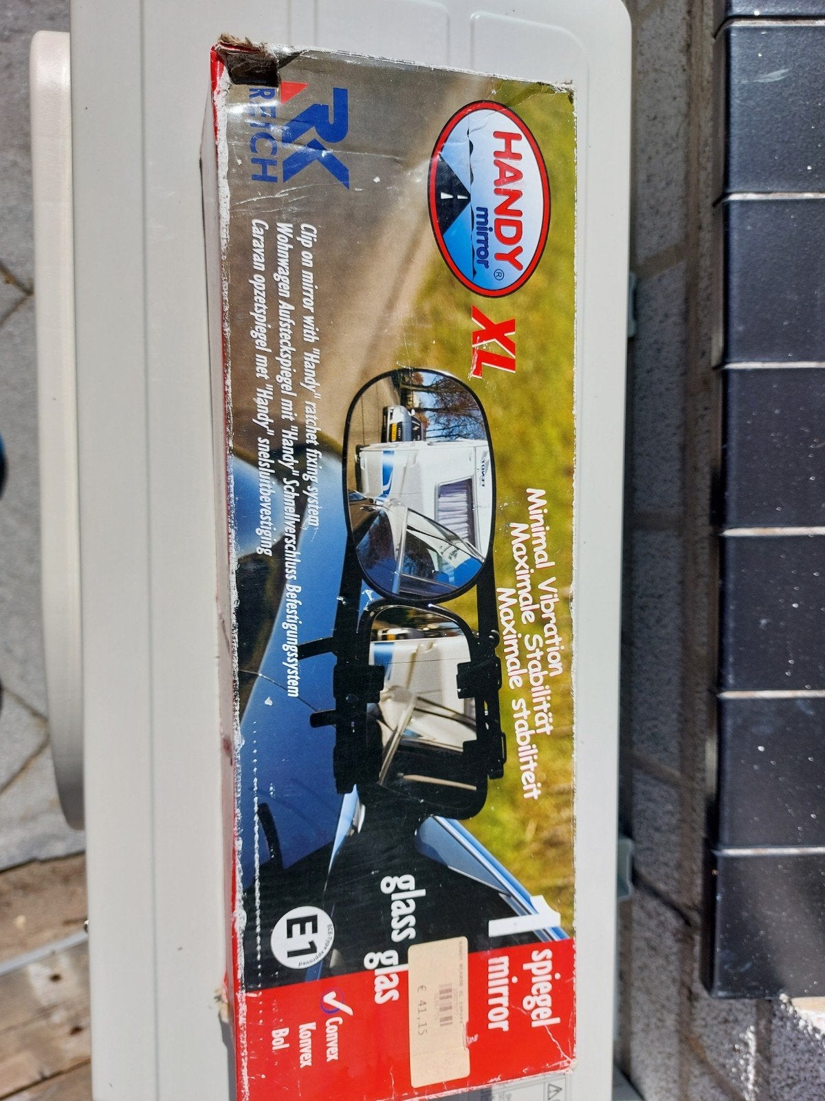 1 x caravanspiegel 1x gebruikt in dood zie foto, Ophalen of Verzenden, Zo goed als nieuw