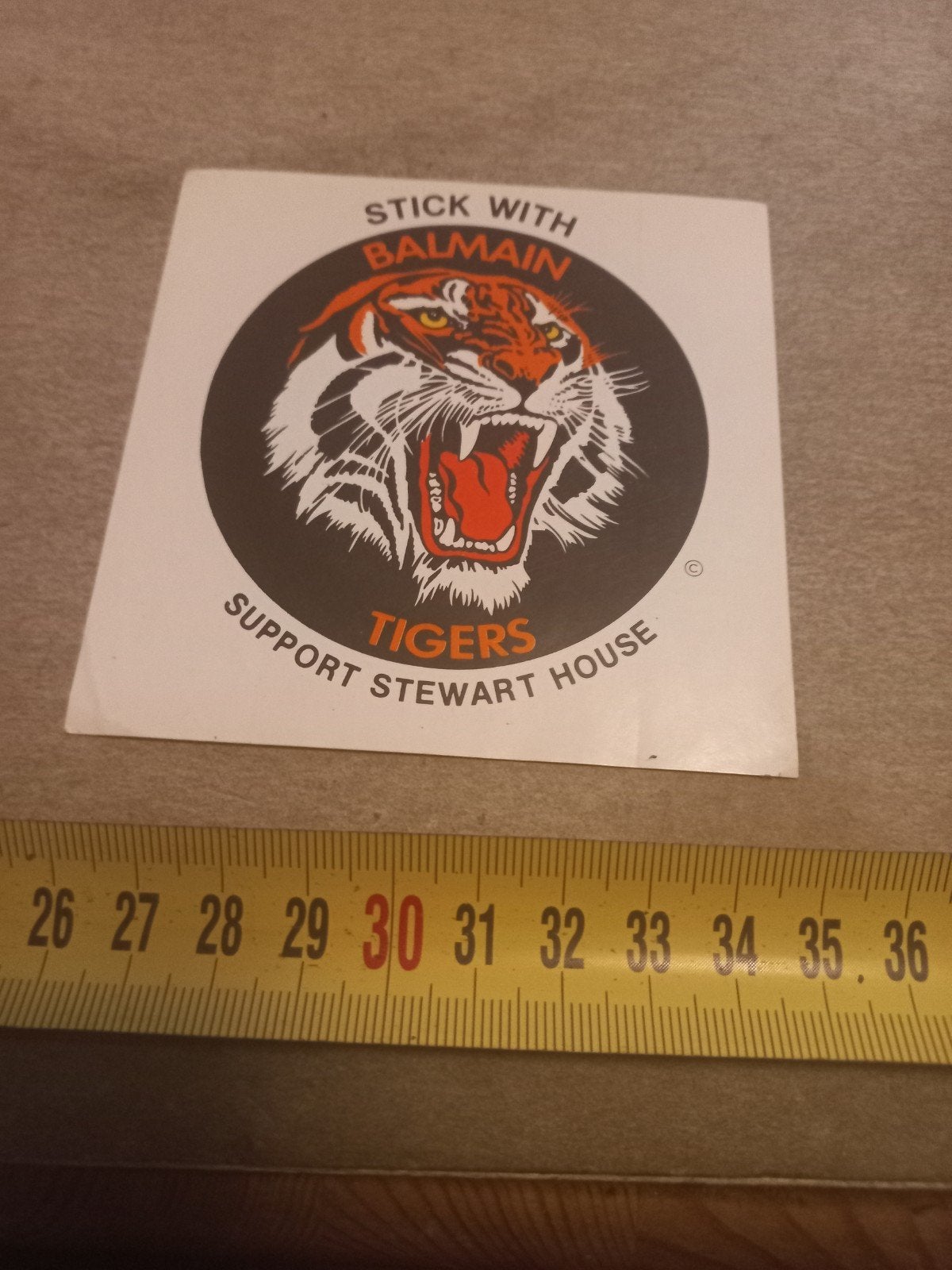 Balmain Tigers Sticker - Support Stewart House, Ophalen of Verzenden, Zo goed als nieuw, Sport