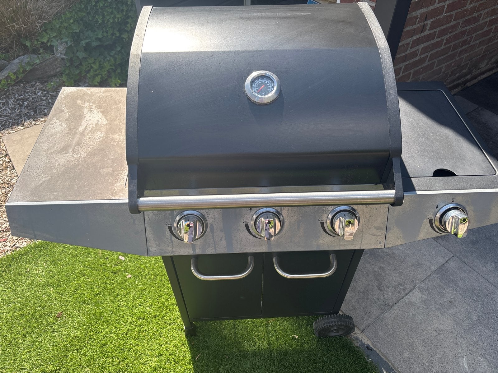 Gas BBQ inclusief gasfles en hoes, Tuin en Terras, Gasbarbecues, Ophalen, Gebruikt