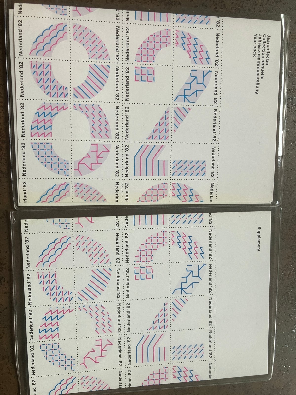 Jaarcollectie Postzegels 1982, incl. Supplement, Postzegels en Munten, Verzenden, Na 1940, Postfris