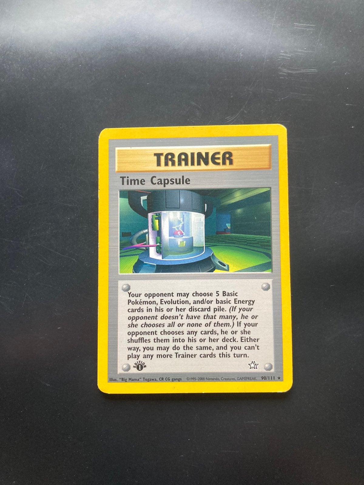 Pokemon kaart Time Capsule 1st Edition, Ophalen of Verzenden, Zo goed als nieuw