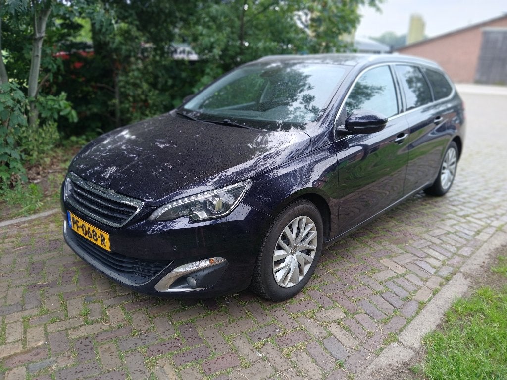 Peugeot 308 1.6 E-hdi 88 KW SW incl btw/bpm, Stof, 4 cilinders, Blauw, 1560 cc