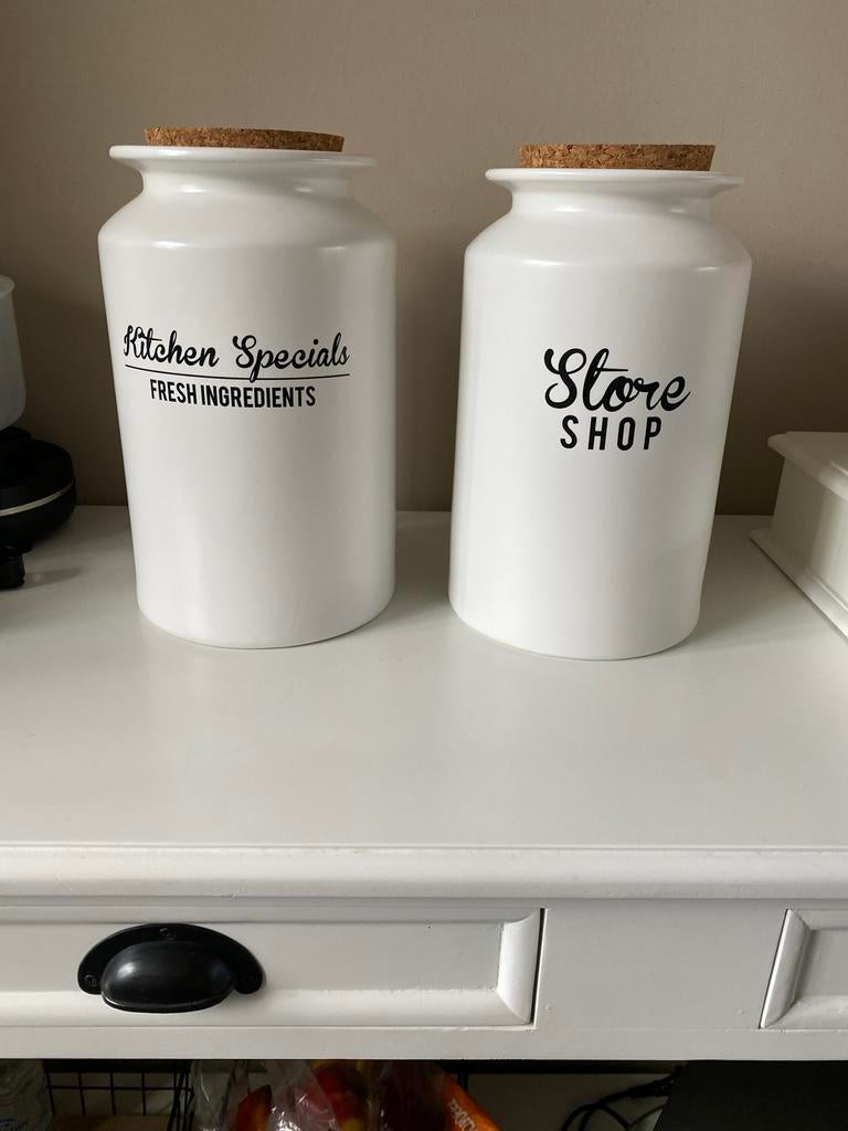 2 Rivièra Maison Voorraadpotten, Ophalen of Verzenden, Nieuw