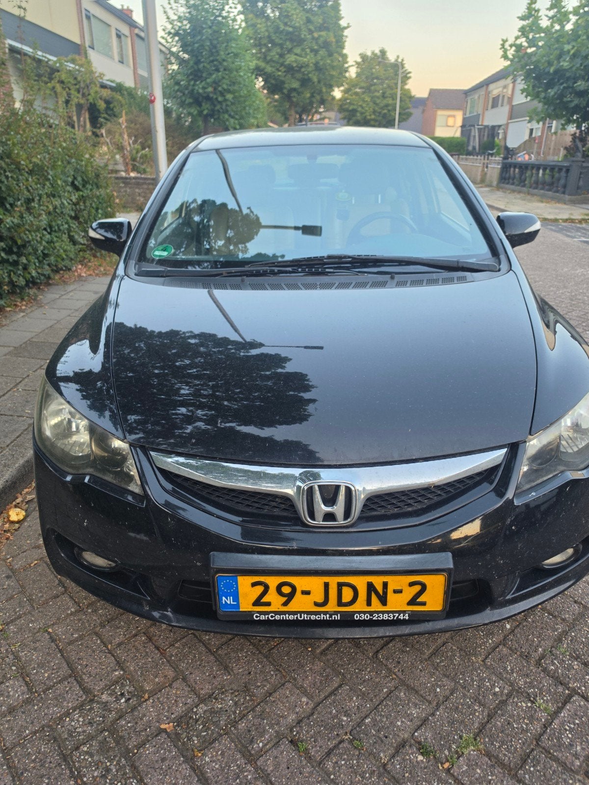 Honda Civic 1.3 Vtec Hybrid 4DR C-tr. 2009 Zwart, Auto's, Honda, Zwart, Origineel Nederlands, 22 km/l, Sedan