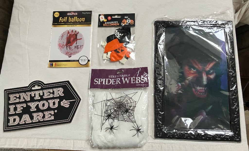 Halloween pakket, Ophalen of Verzenden, Nieuw, Feestartikel, Halloween of Griezel