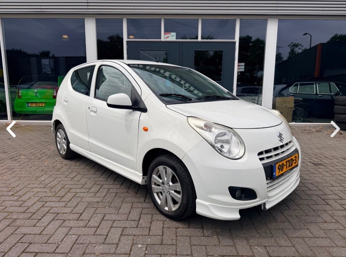 Suzuki Alto 1.0 2010 Wit / Airco / lichtmetalen Velgen, Auto's, Voorwielaandrijving, Stof, 4 stoelen, Bedrijf