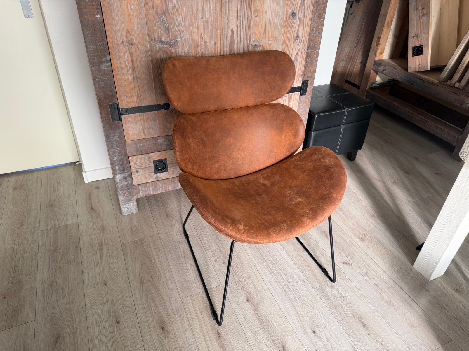 Foto 4 van Nette Fauteuil Metalen Frame Stoel Relaxfauteuil