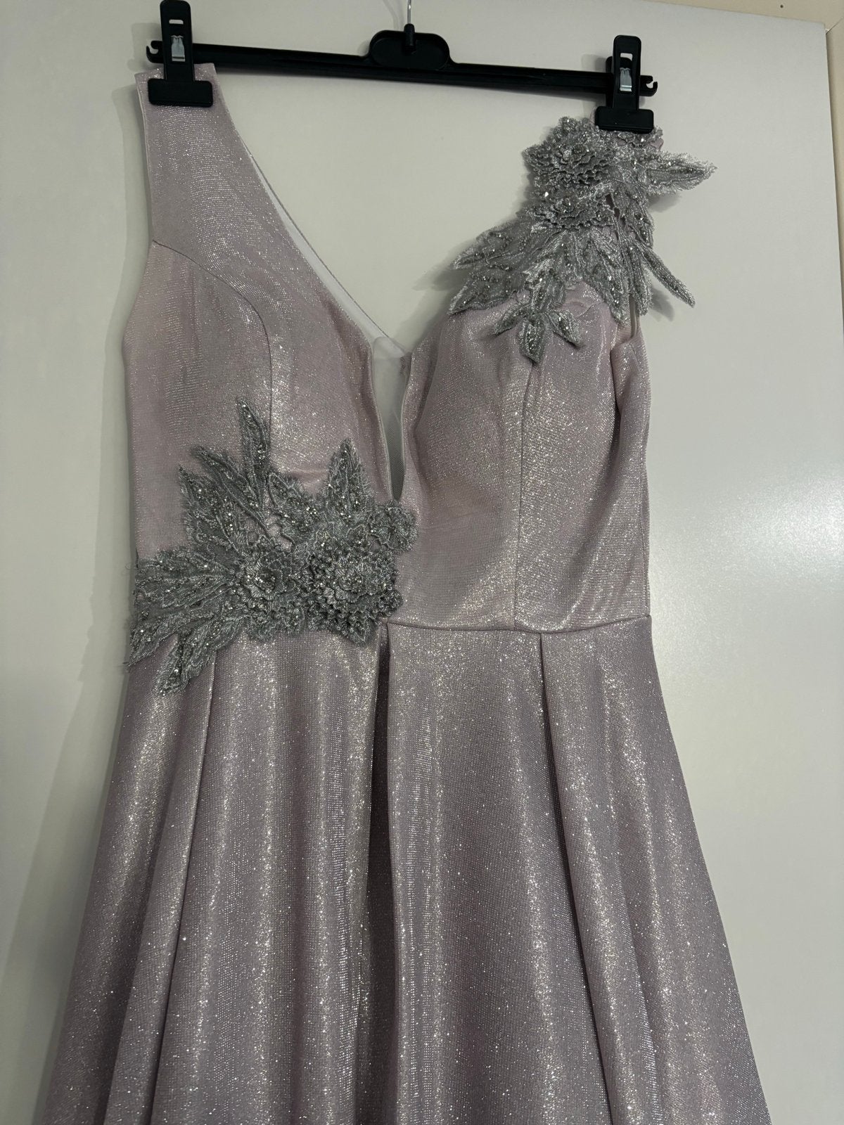 Elegante Avondjurk maat S, Paars, Zo goed als nieuw, Onder de knie, Ophalen