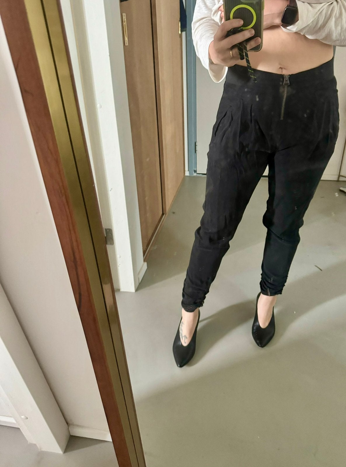 Calvin Klein Jeans black harem style trousers W28, Kleding | Dames, Broeken en Pantalons, Zo goed als nieuw, Maat 36 (S), Zwart