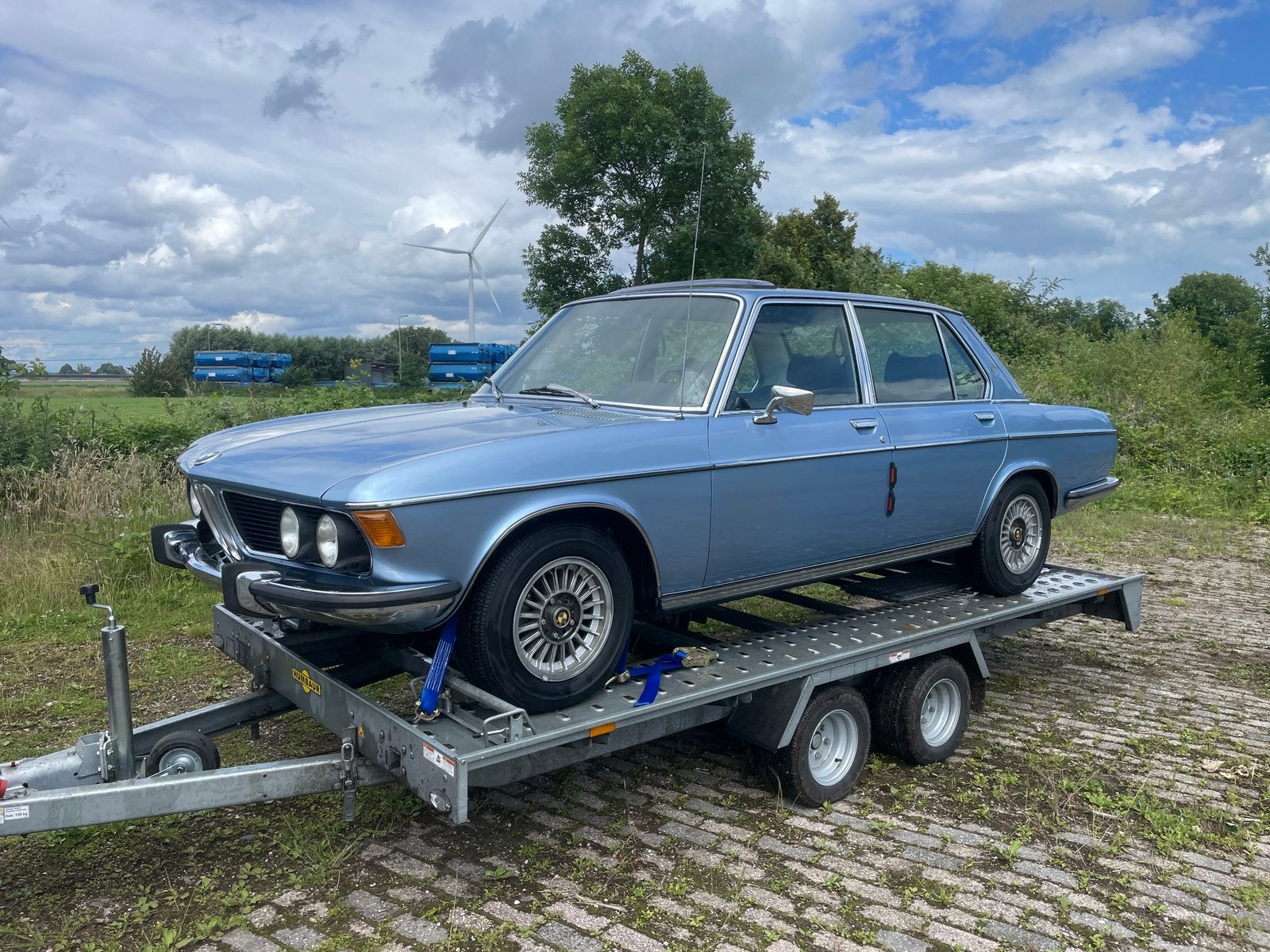 Bmw E3 3.0 SI 1973 blauw classis uniek barnfind schuurvondst, Overige modellen, Blauw, Handgeschakeld, Particulier