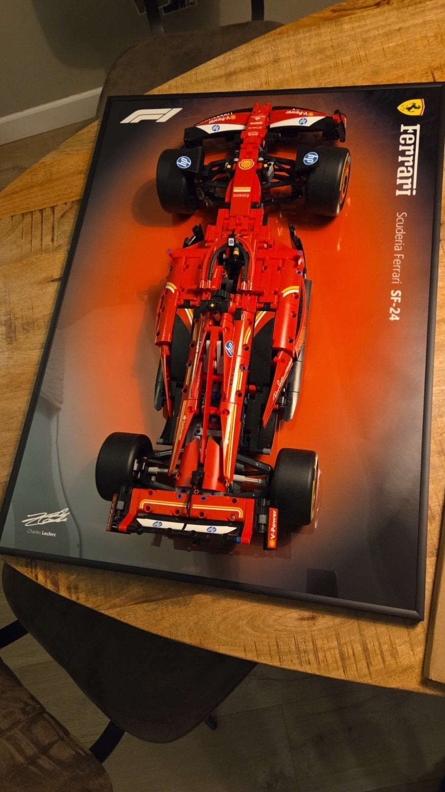 LEGO wand display F1 Ferrari technic  50x70cm  Alu frame, Kinderen en Baby's, Speelgoed | Duplo en Lego, Ophalen of Verzenden