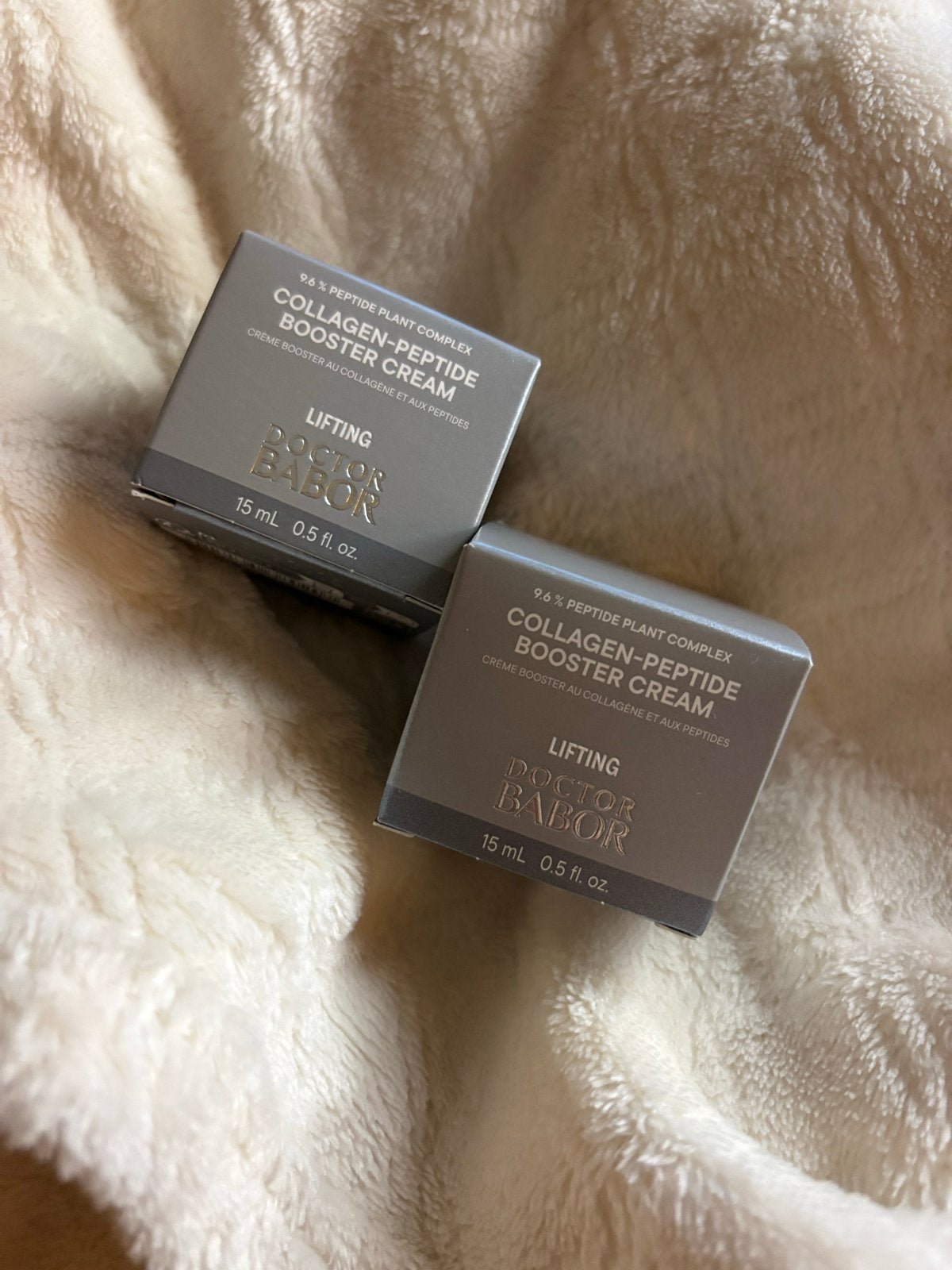 Babor Collagen-Peptide Booster Cream 2x 15ML, Ophalen of Verzenden, Nieuw, Gehele gezicht, Verzorging