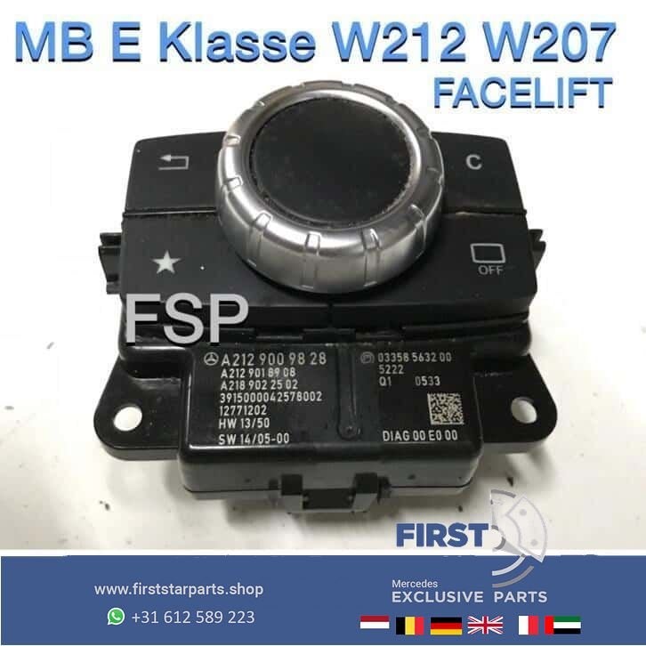 W207 W212 W218 comand bediening knop Multimedia E Klasse CLS, Gebruikt, -, Ophalen of Verzenden, -