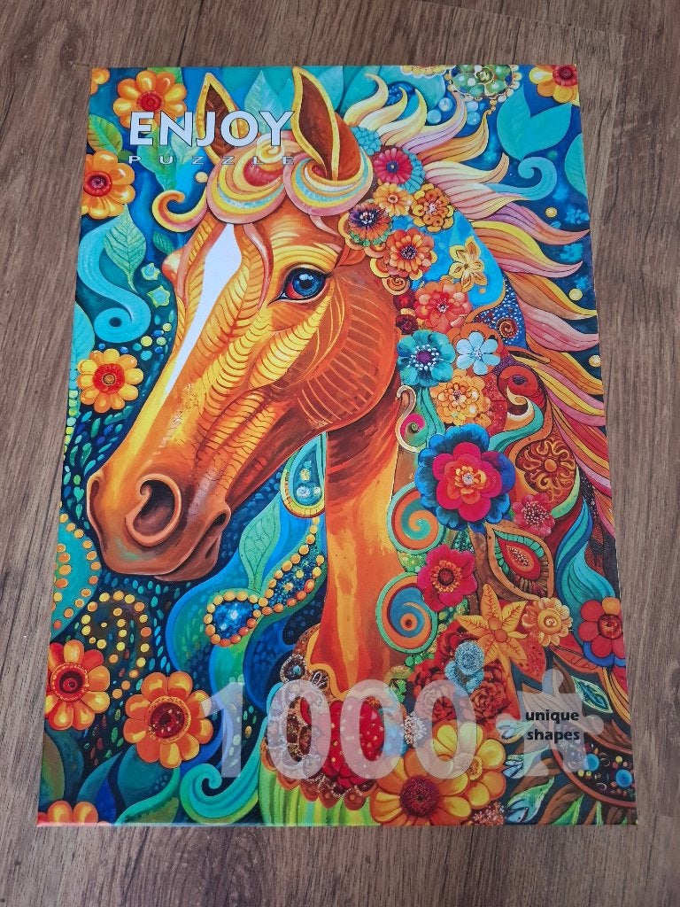 ENJOY Puzzel - Blooming Mane - 1000 Stukjes, Ophalen of Verzenden, 500 t/m 1500 stukjes, Zo goed als nieuw, Legpuzzel