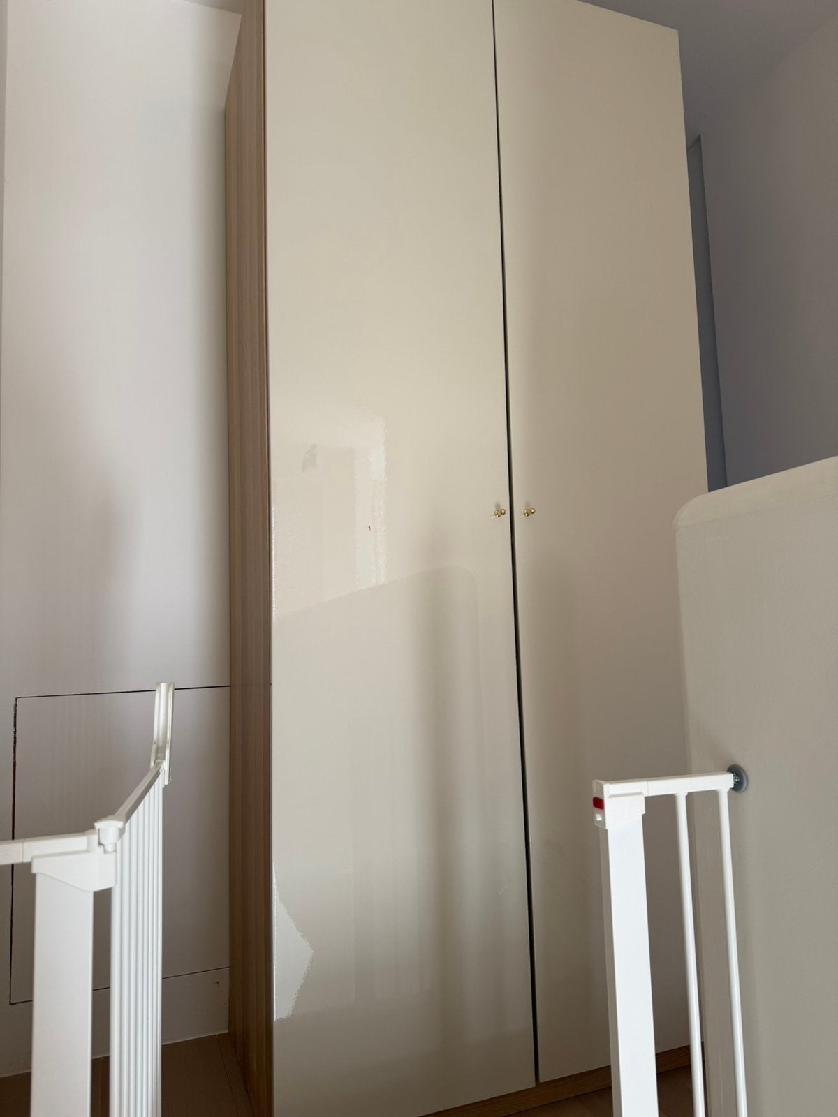 Ikea pax kast 100x58x236 eiken met beige deuren, Ophalen, Gebruikt, 200 cm of meer, 50 tot 100 cm