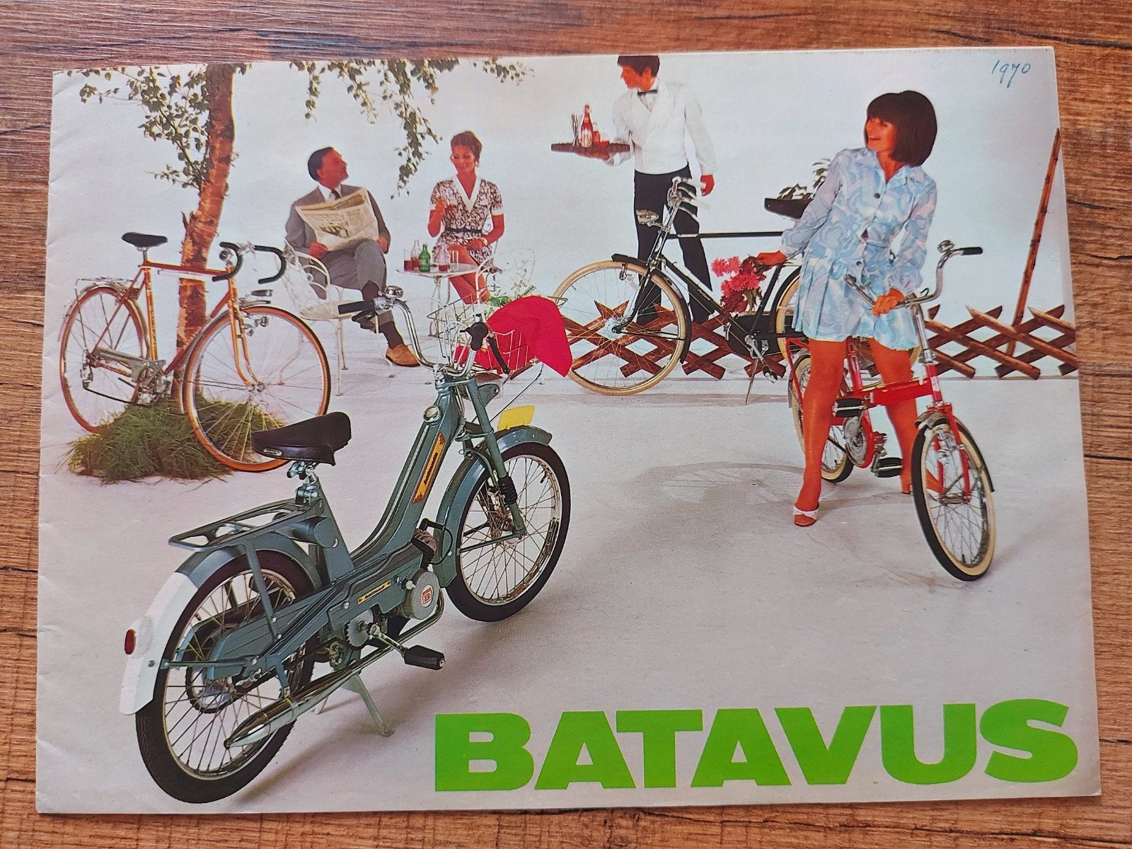 1970 Batavus fiets & bromfiets folder + prijslijst, Ophalen of Verzenden, Gebruikt