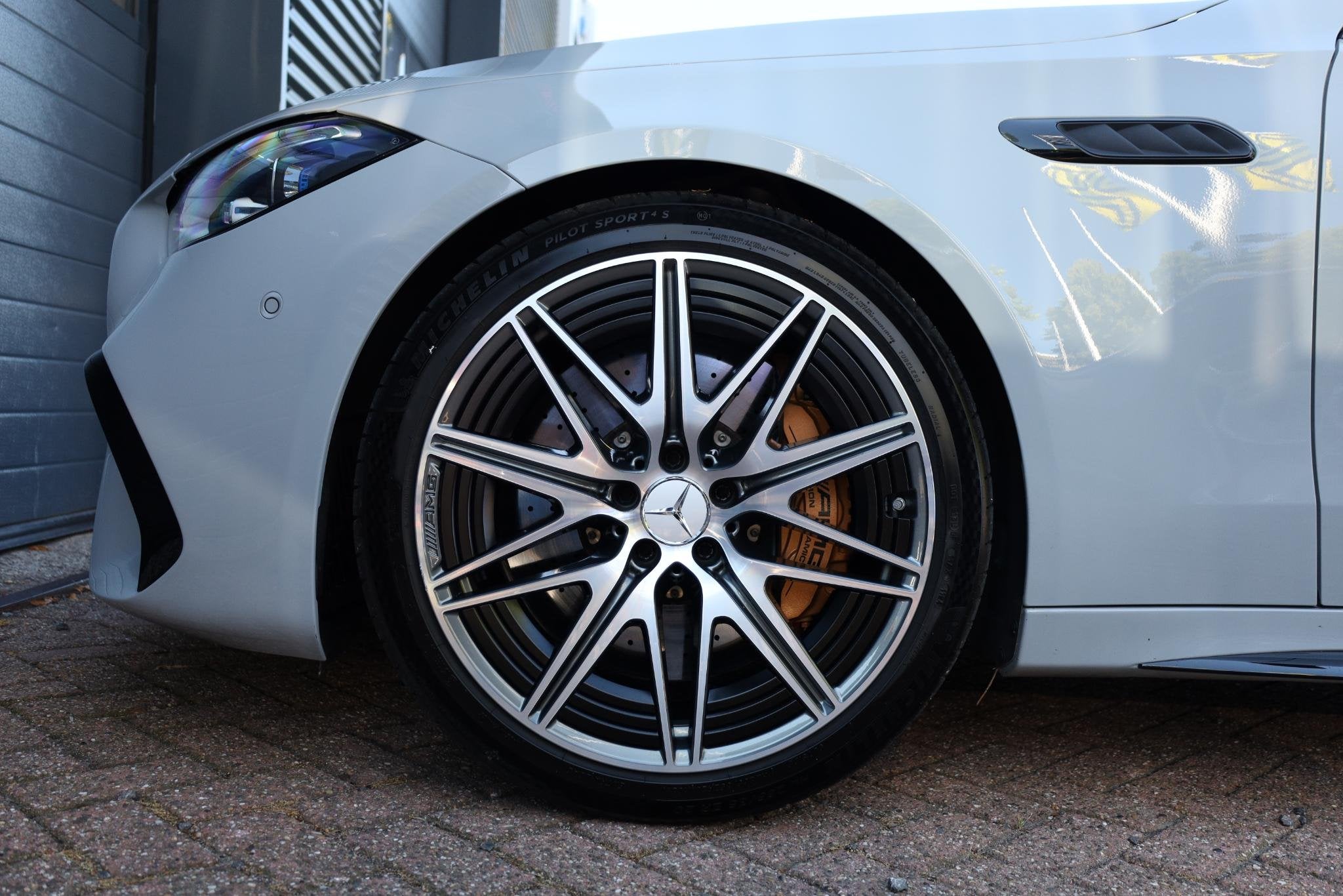 Mercedes-Benz C-klasse AMG 63 S E Performance |Keramisch |Ku, Auto's, Automaat, 12 maanden, 4 cilinders, Plug-in hybride