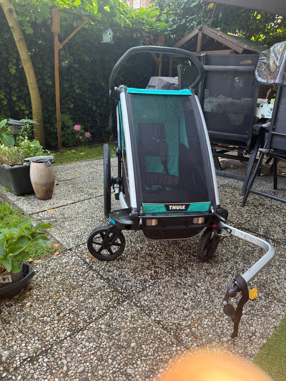Thule Chariot Lite 1 - Fietskar en Wandelwagen, Ophalen, Gebruikt, Luchtbanden