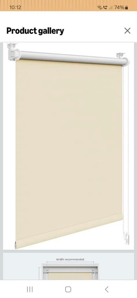 Niuwe rolgordijn 3 stukjes, Huis en Inrichting, Stoffering | Gordijnen en Lamellen, Ophalen of Verzenden, Beige, 100 tot 150 cm