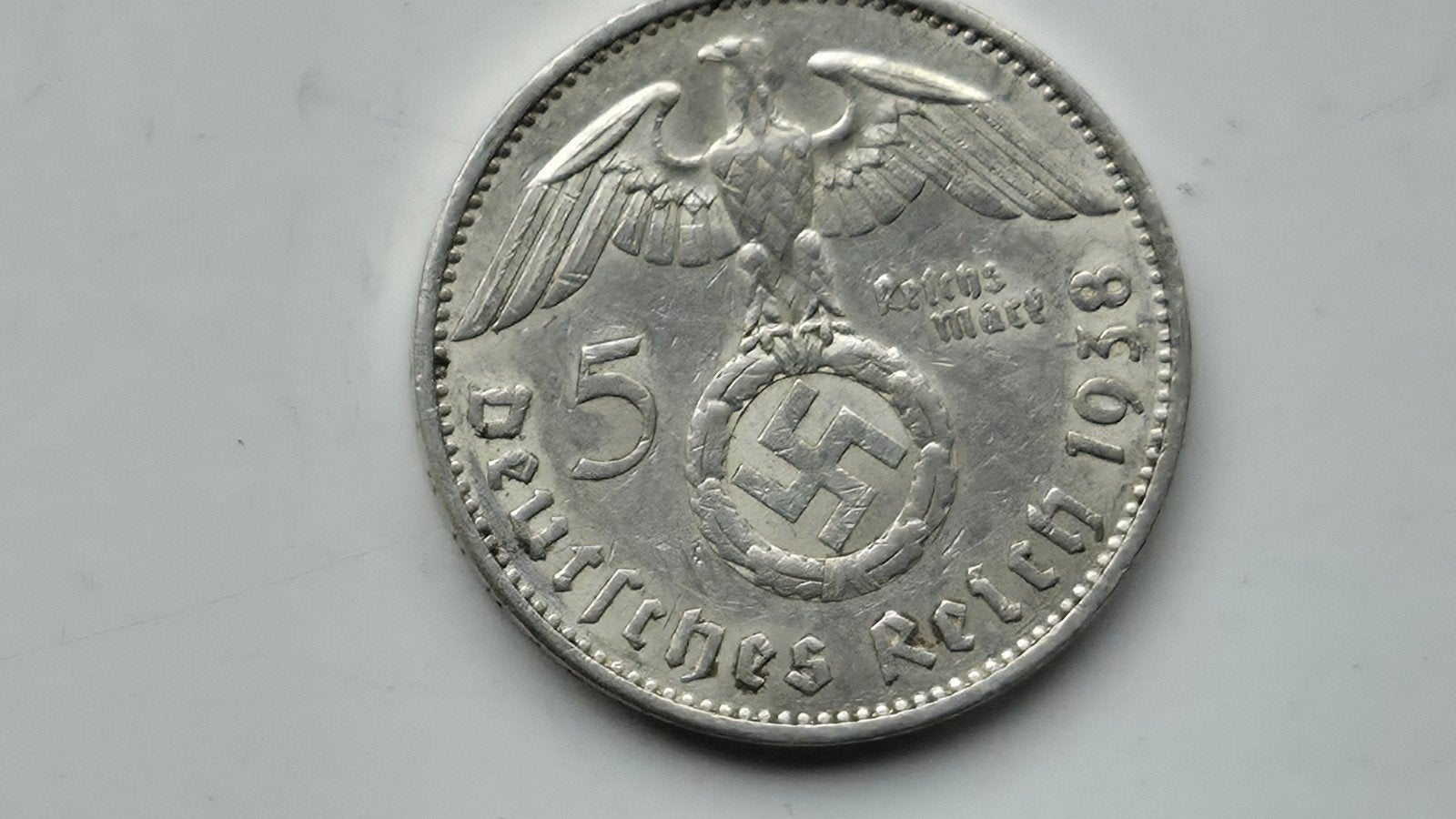 nazi 1938 5 mark A munt, Ophalen of Verzenden