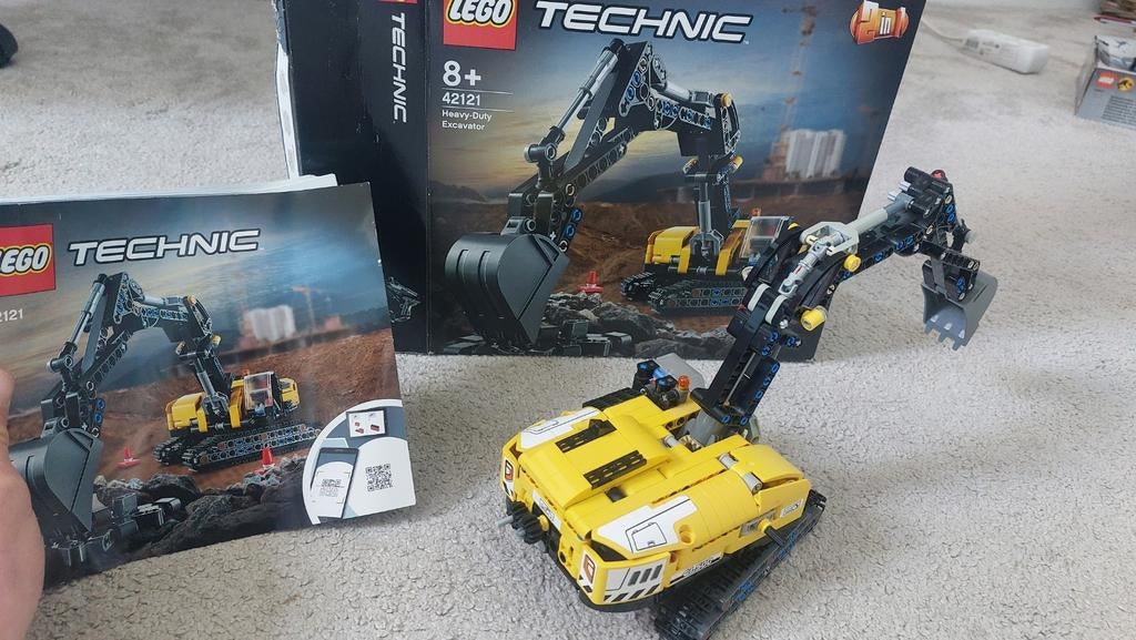 Lego Technic 42121 Graafmachine met doos en instructies, Kinderen en Baby's, Speelgoed | Duplo en Lego, Ophalen of Verzenden, Gebruikt