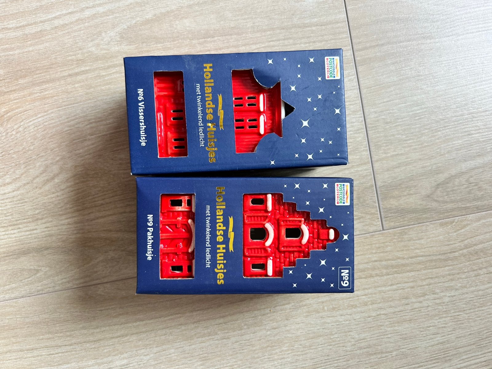 Hollandse Huisjes met twinkelend ledlicht (2 stuks), Ophalen of Verzenden, Nieuw