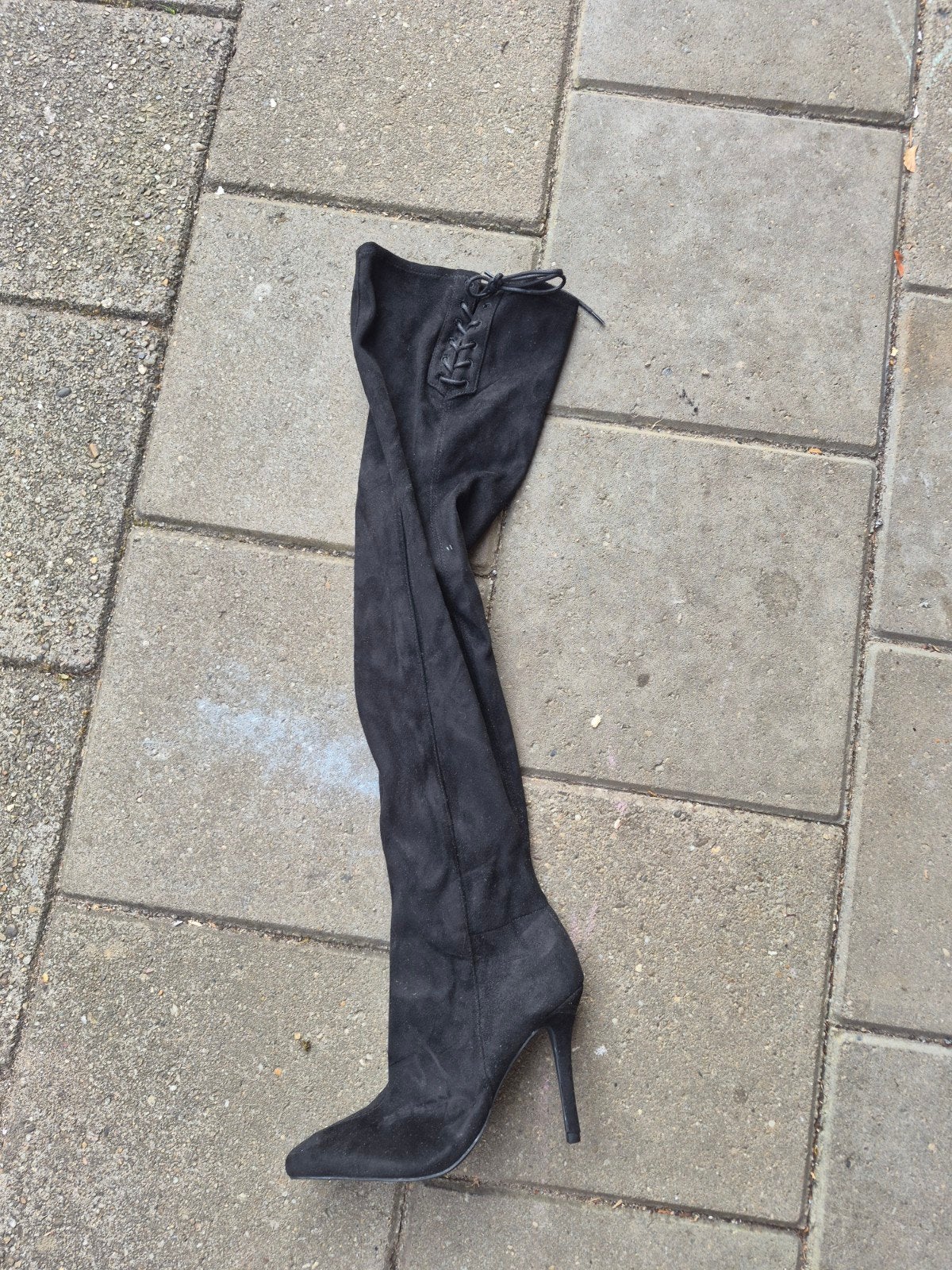 Nieuwe Zwarte Overknee Laarzen Maat 38, Ophalen, Nieuw, Zwart, Hoge laarzen