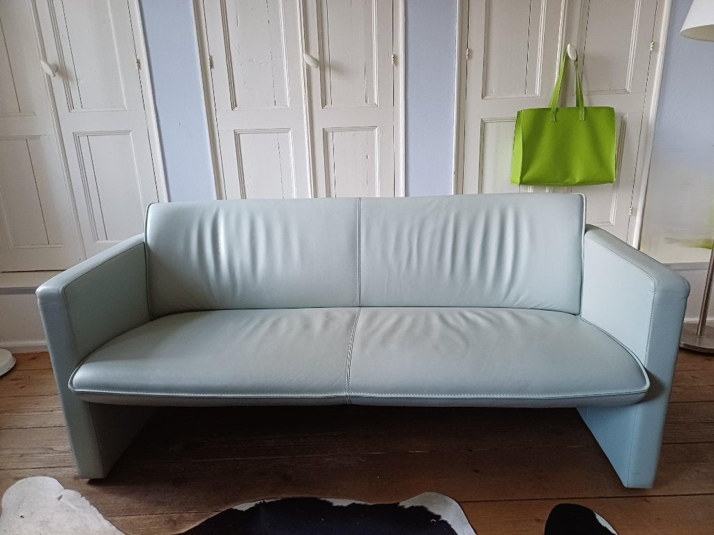 Leren Leolux Fiabo 2,5 zits bank, Ophalen, 150 tot 200 cm, Driepersoons, Zo goed als nieuw