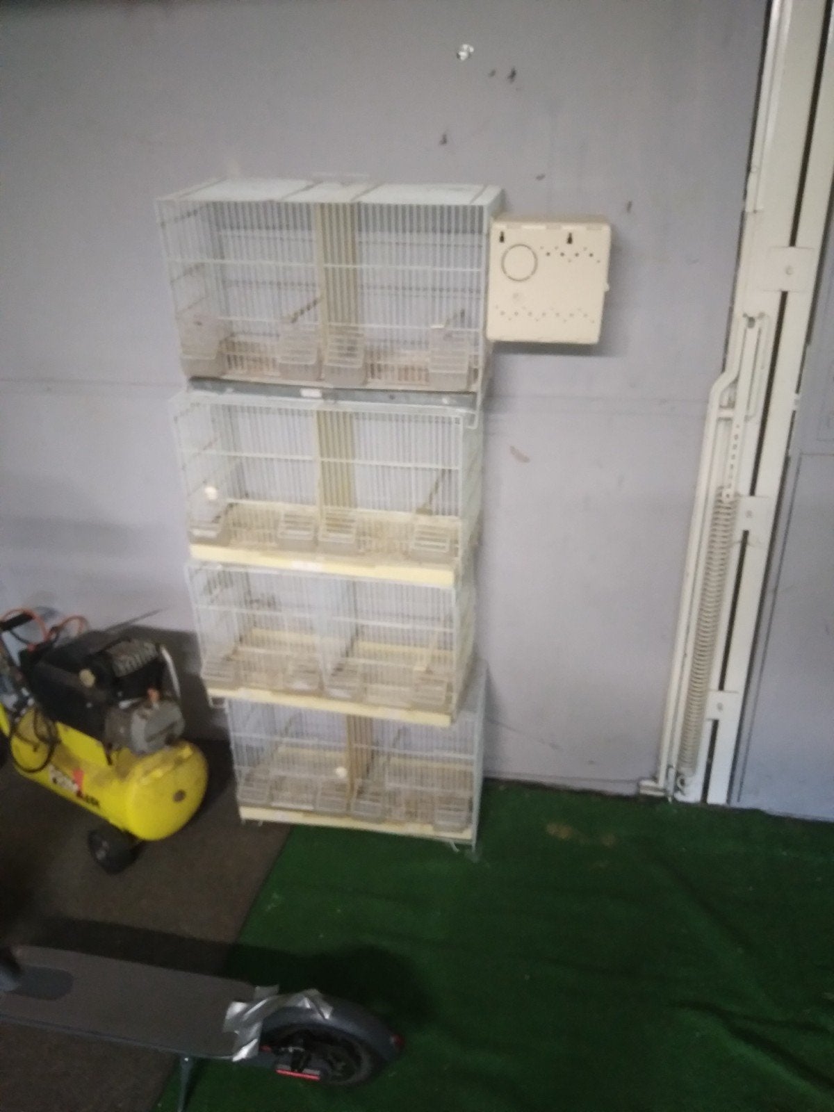 Draadkooien 60cm breed 4 stuks met tussenwand enz, Dieren en Toebehoren, Ophalen, Gebruikt, Overige materialen, Vogelkooi