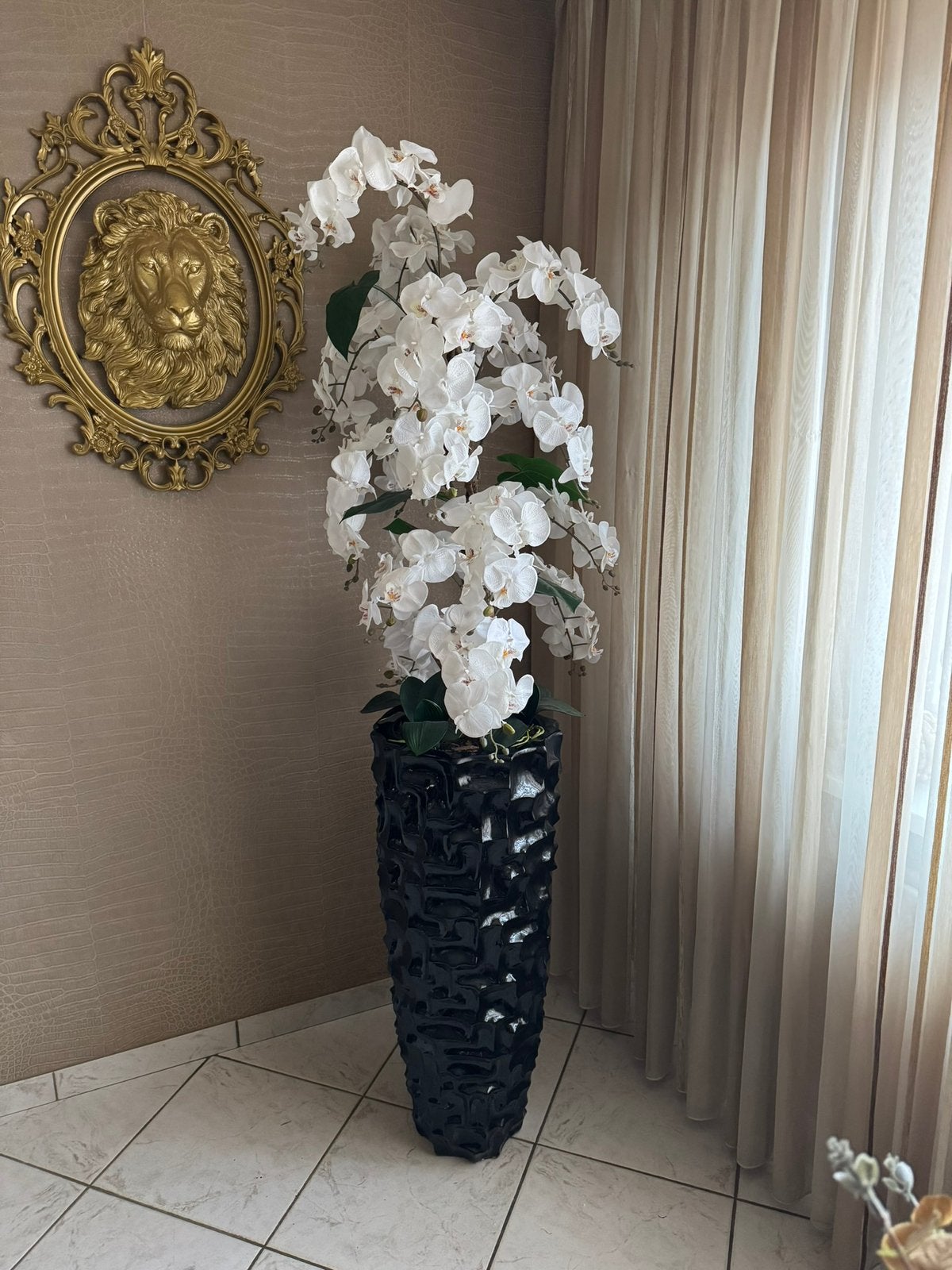 vaas met orchidee 2meter hoog/Nieuw!, Ophalen, Woondecoratie eindhoven, Nieuw, Woondecoratie eindhoven