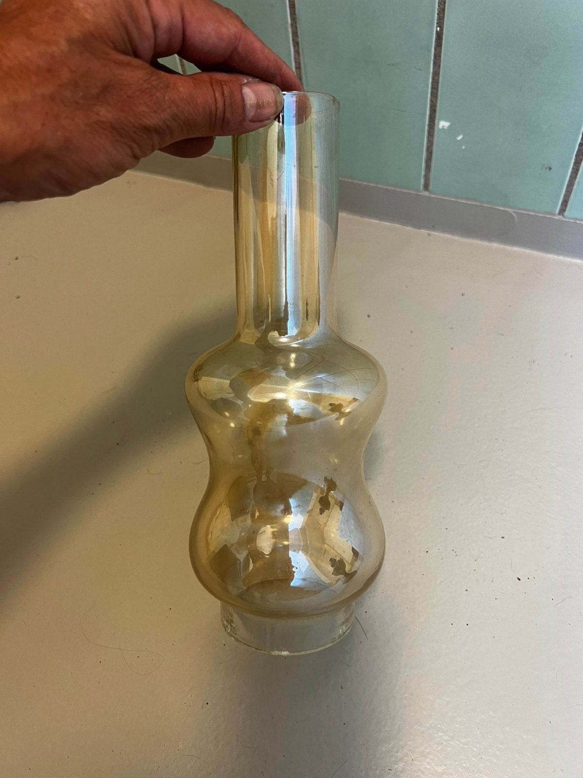 Antieke opzet lamp, Antiek en Kunst, Ophalen of Verzenden