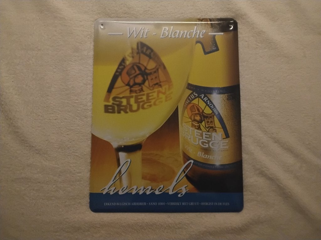 reclamebord van Steenbrugge, Ophalen of Verzenden, Reclamebord, Plaat of Schild, Overige merken