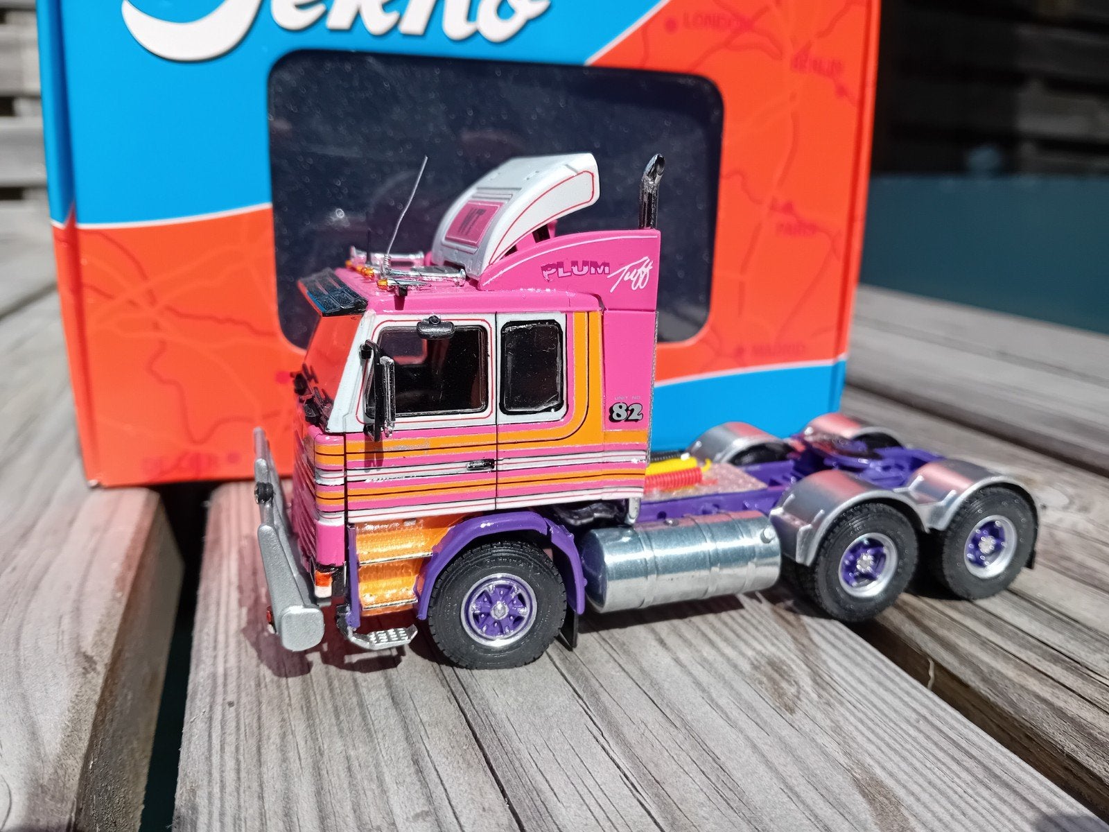 Tekno code 3 Australian Scania 142 6x4, Ophalen of Verzenden, Zo goed als nieuw, Bus of Vrachtwagen, Tekno