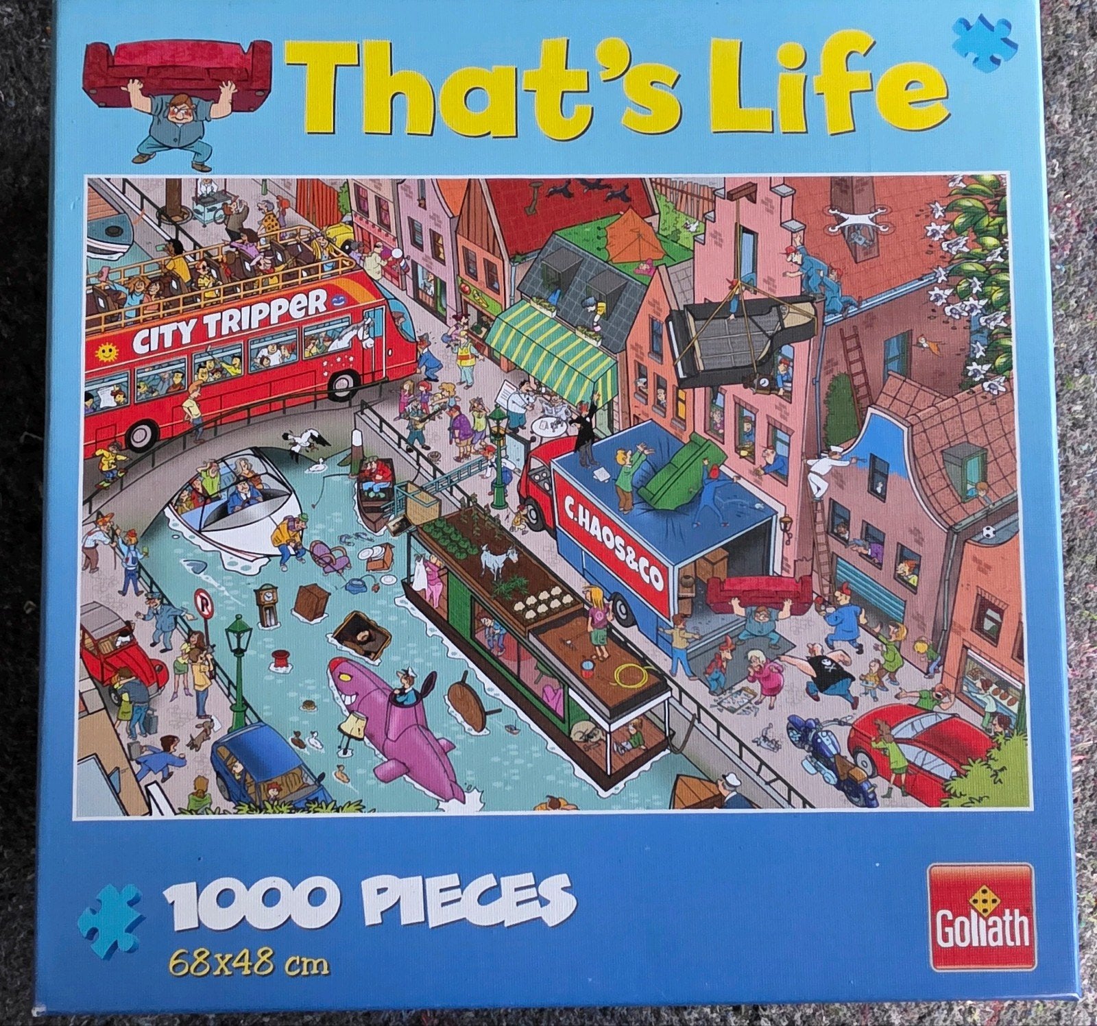 Goliath That's Life City Tripper 1000 stukjes puzzel, Ophalen of Verzenden, Gebruikt