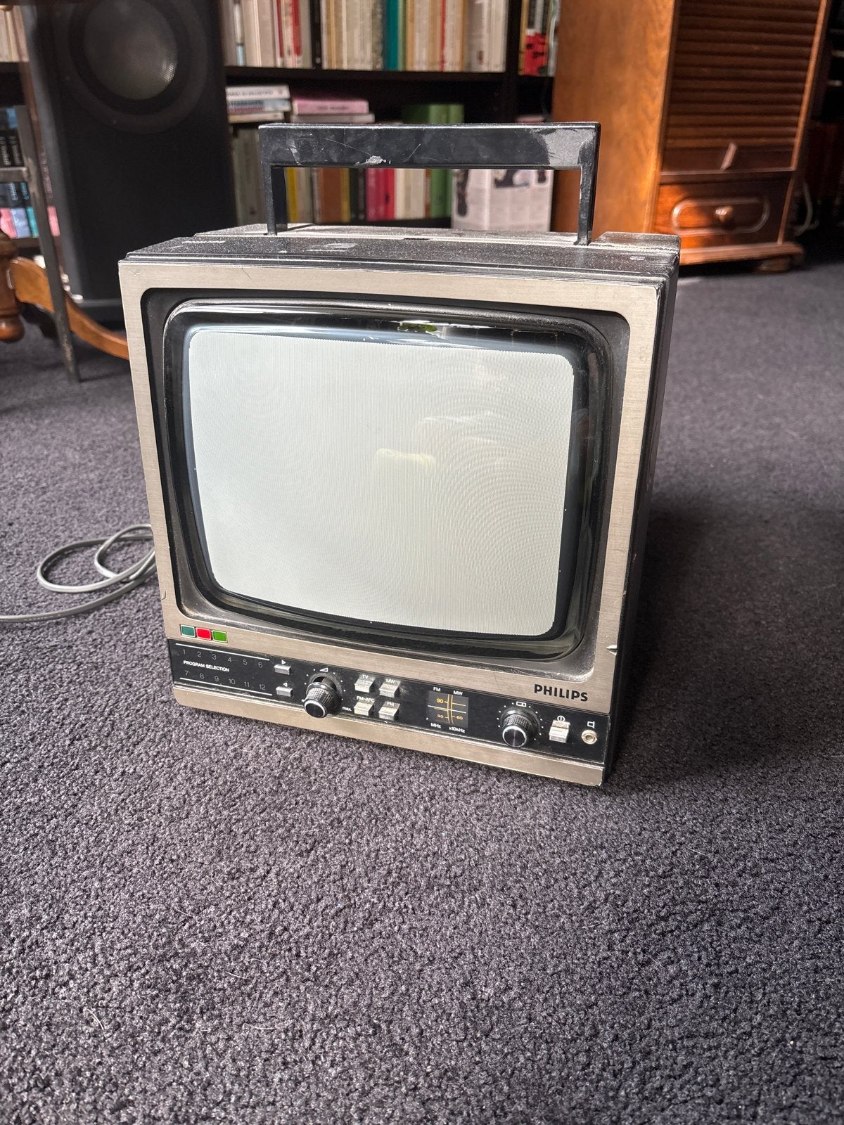 Vintage Philips Draagbare Kleuren Televisie - Philitina, Ophalen