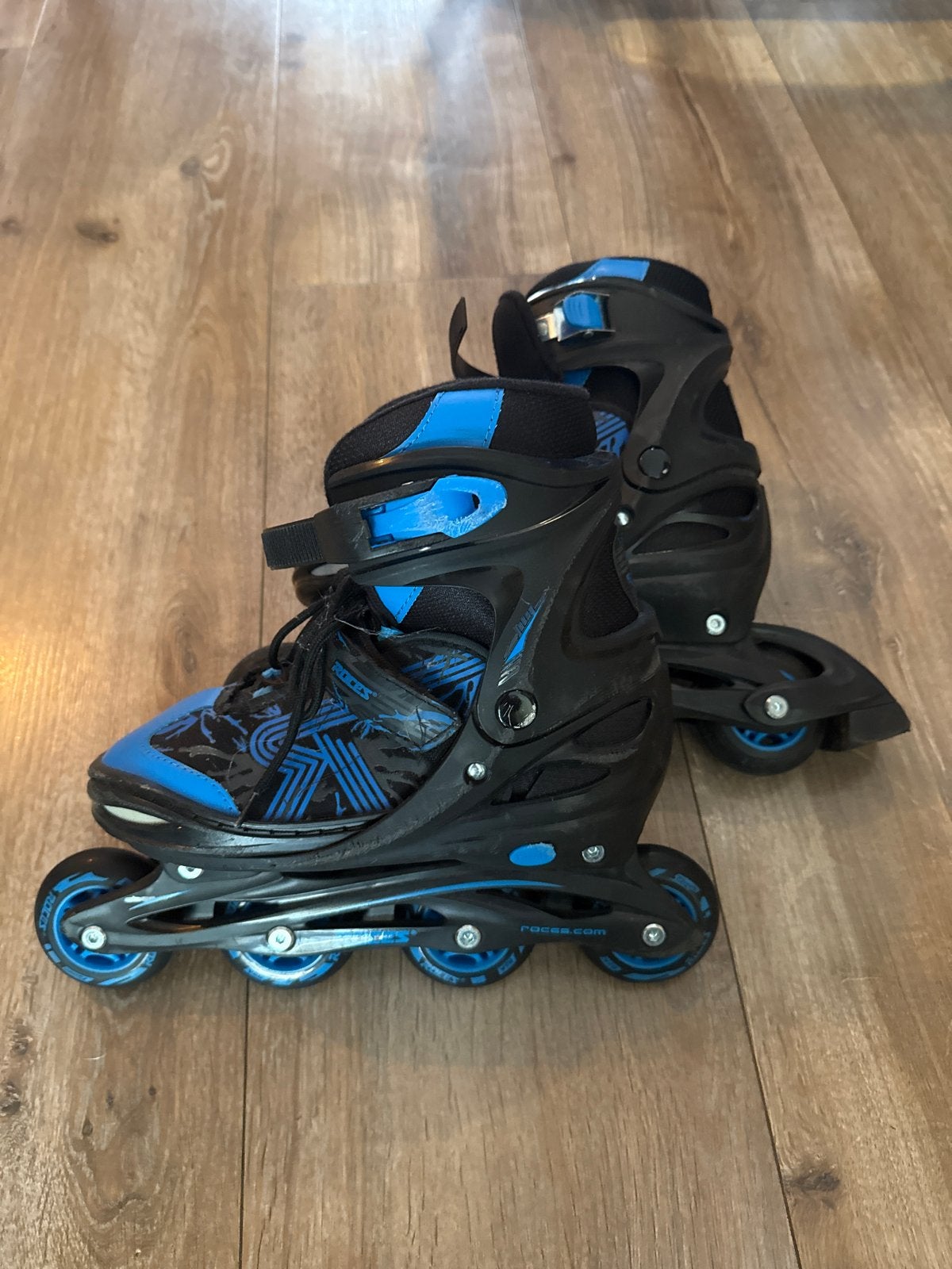 Verstelbare inline skates - zwart/blauw maat 38 tm 41, Kinderen en Baby's, Ophalen of Verzenden, Verstelbaar, Gebruikt, Kinderen