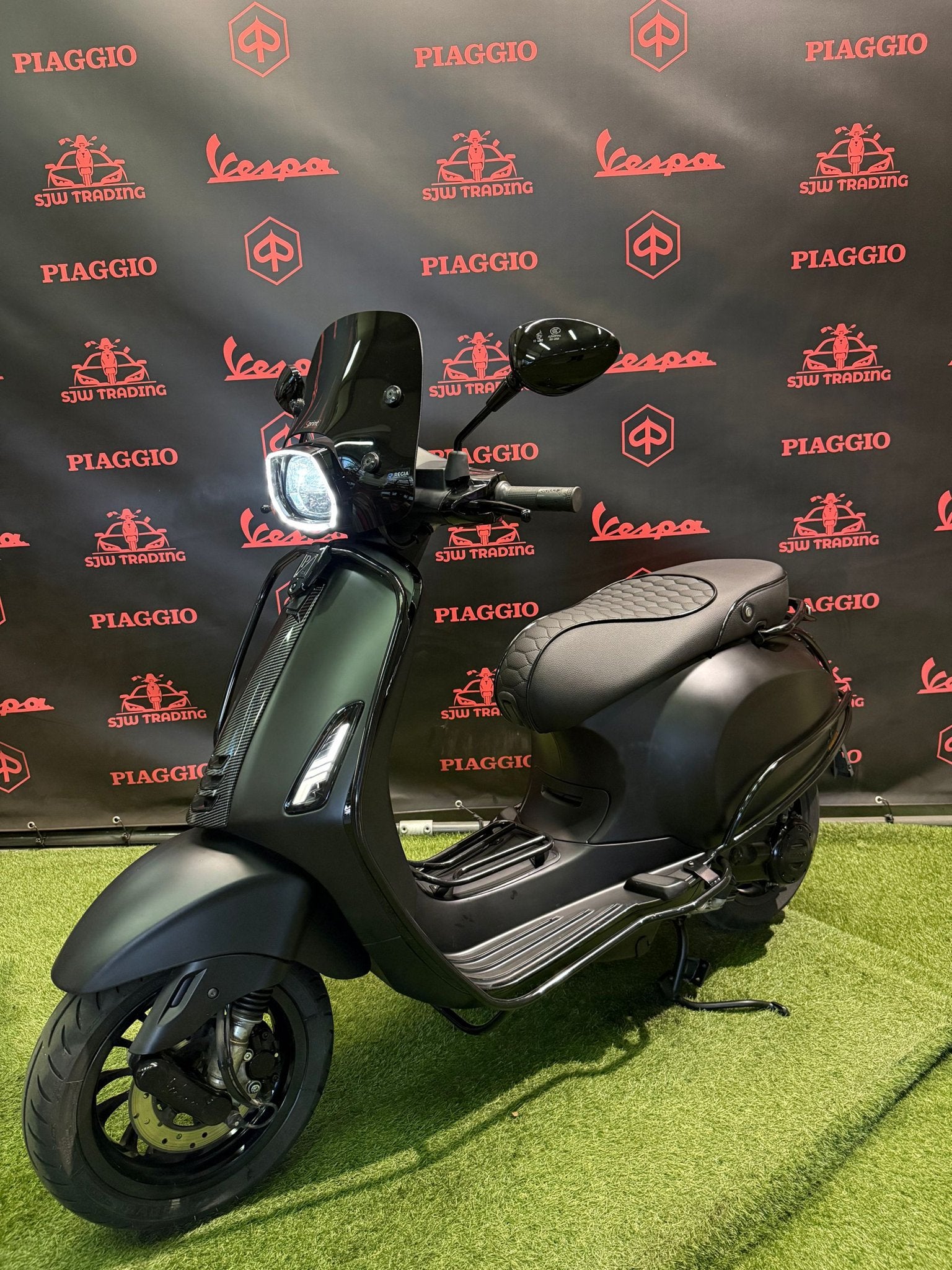 Vespa Sprint 2020 Brom! Mat Zwart / RS Zadel / Garantie!, Fietsen en Brommers, -, Maximaal 45 km/u, -, Ophalen of Verzenden